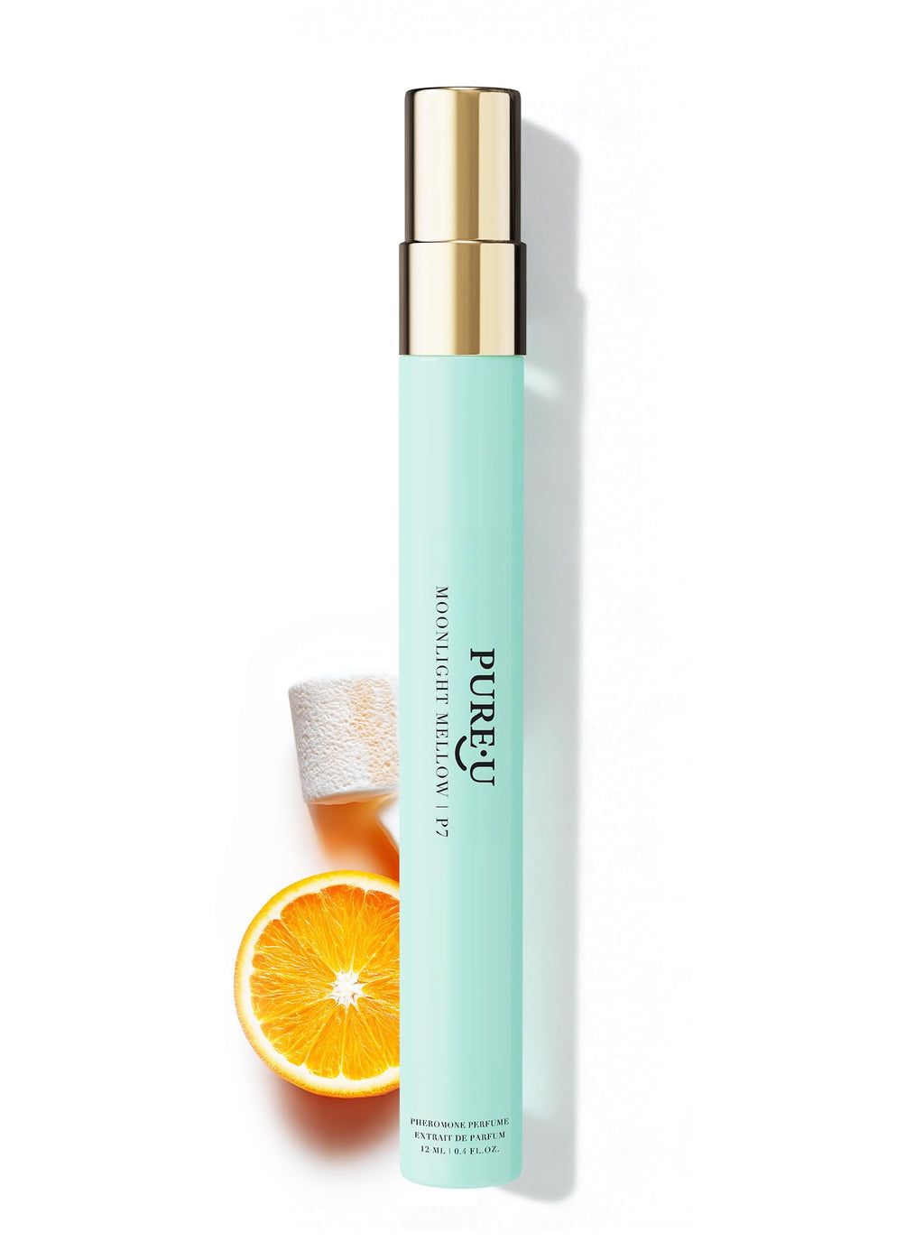 PUREU Pheromone Perfume for Women - Long Lasting Bright Orange Neroli & Sweet Marshmallow Scent, Extrait de Parfum Spray Oil, Travel Size Playful Party & Brunch Fragrance, 0.41 fl oz (12ml)