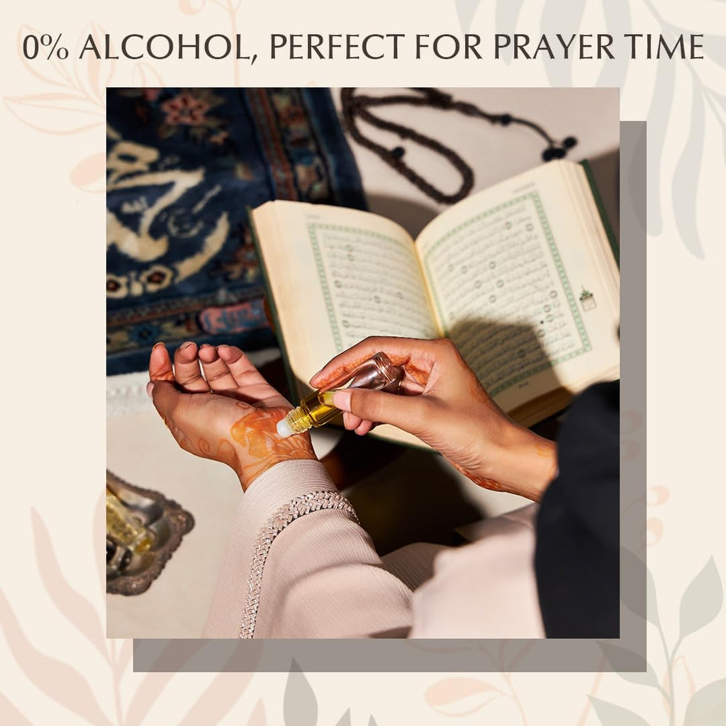 Oud Abyad Attar Oil | Arabic perfume oils for men and women, Alcohol Free | 100% pure ittar roll on perfume, white oud oil, oudh perfume | Eid, Ramadan, Umrah Gifts & Vegan Islamic Fragrances