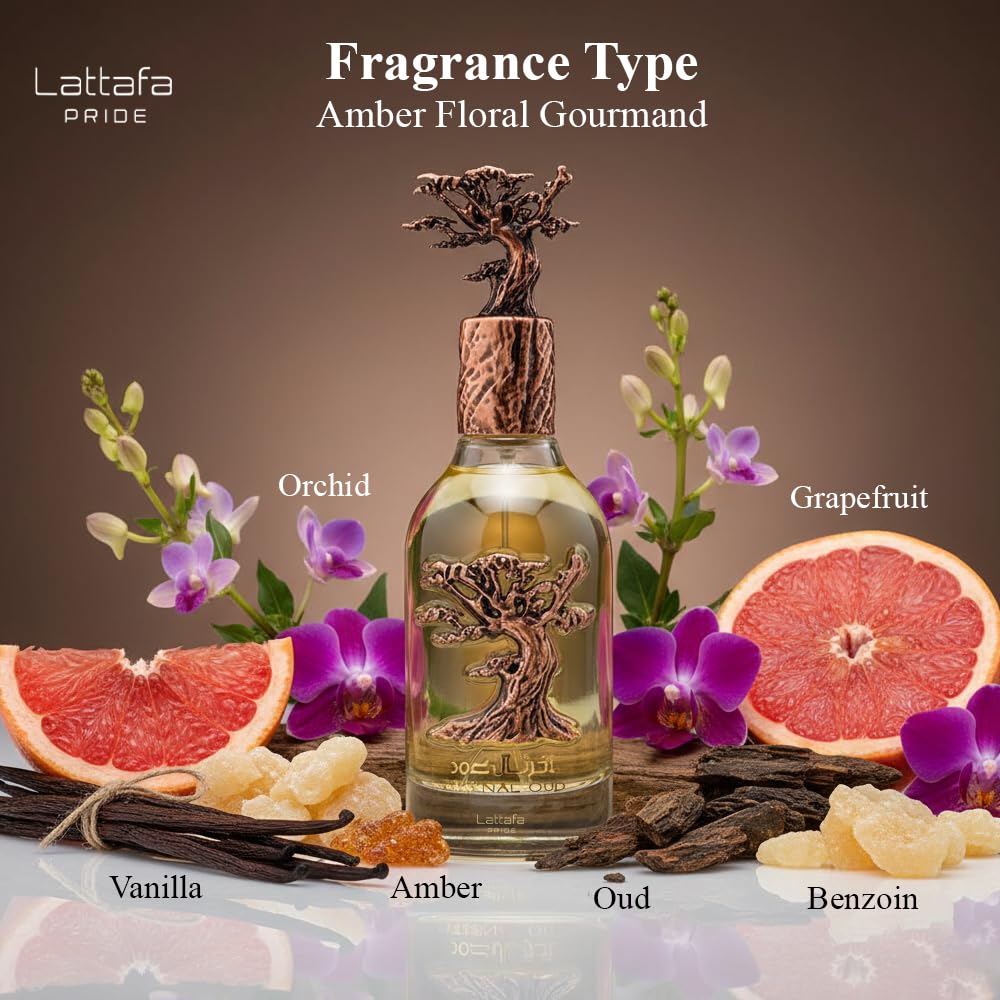 Lattafa Pride Eternal Oud for Unisex Eau de Parfum Spray, 3.4 Ounce
