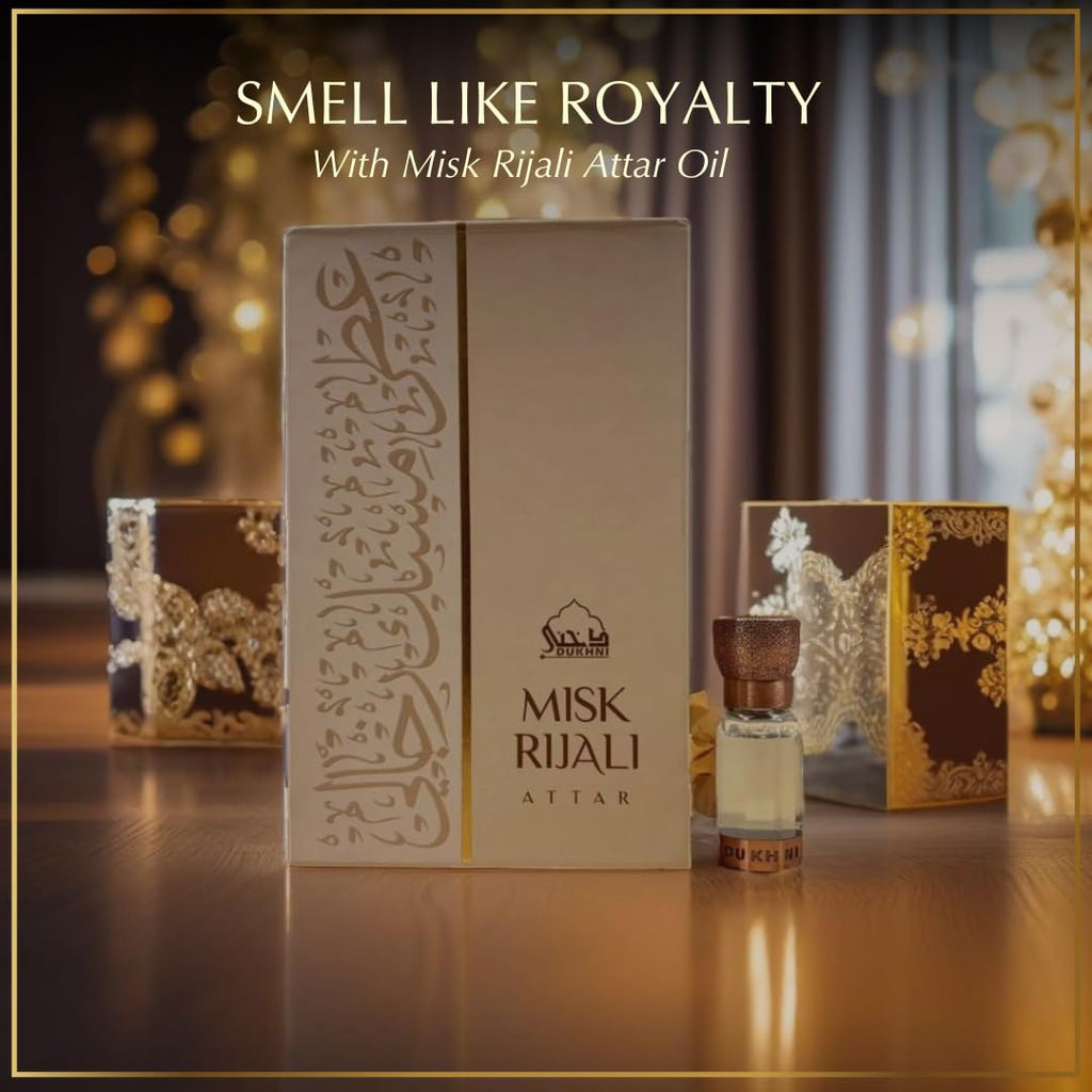 Silky White Musk – Dukhni Misk Rijali Attar Oil 6ml