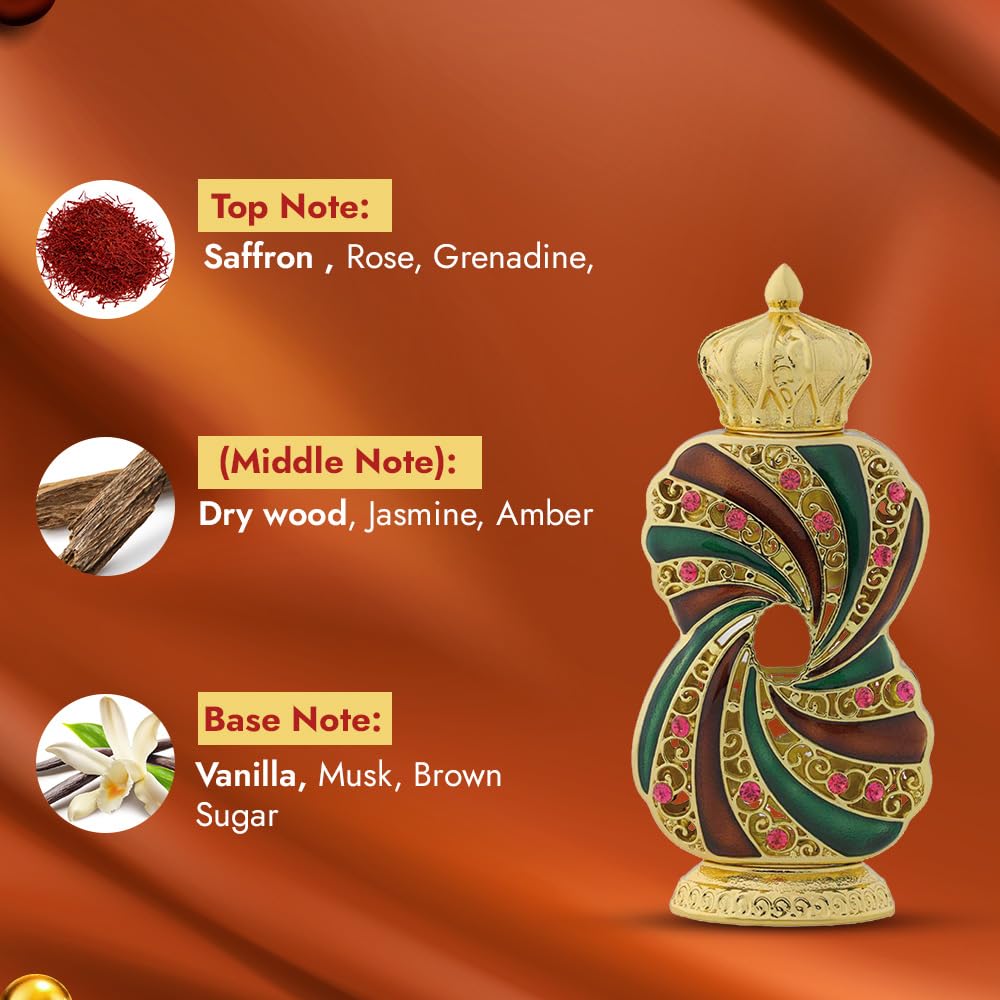 Al Haramain Tanasuk Concentrated Perfume Oil for Unisex, 0.41 Ounce / 12ml