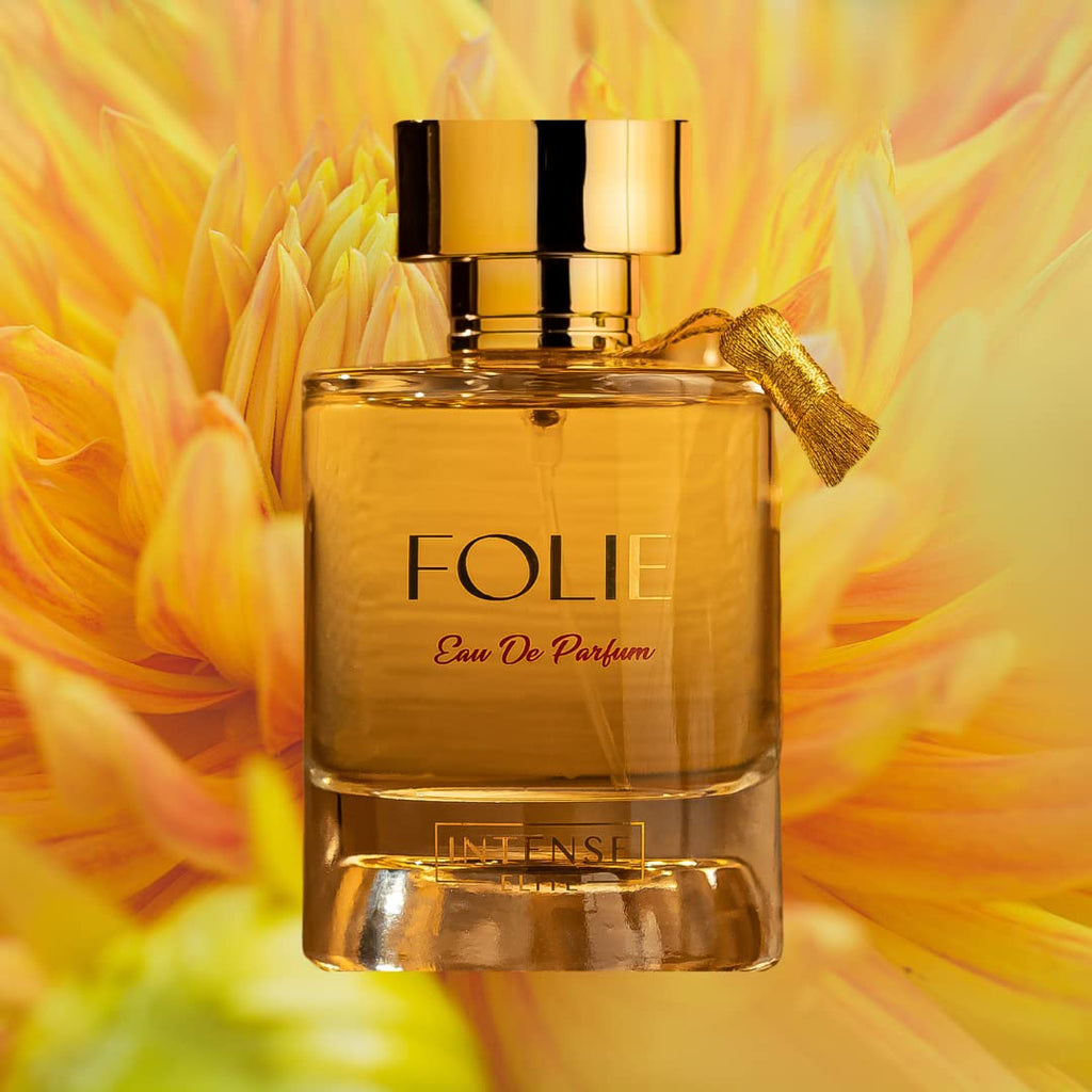 INTENSE ELITE Folie Eau De Parfum for Women 100ML (3.4Oz) Arabian Perfumes for women With Saffron & Red Fruits Notes Long Lasting Perfume for Women