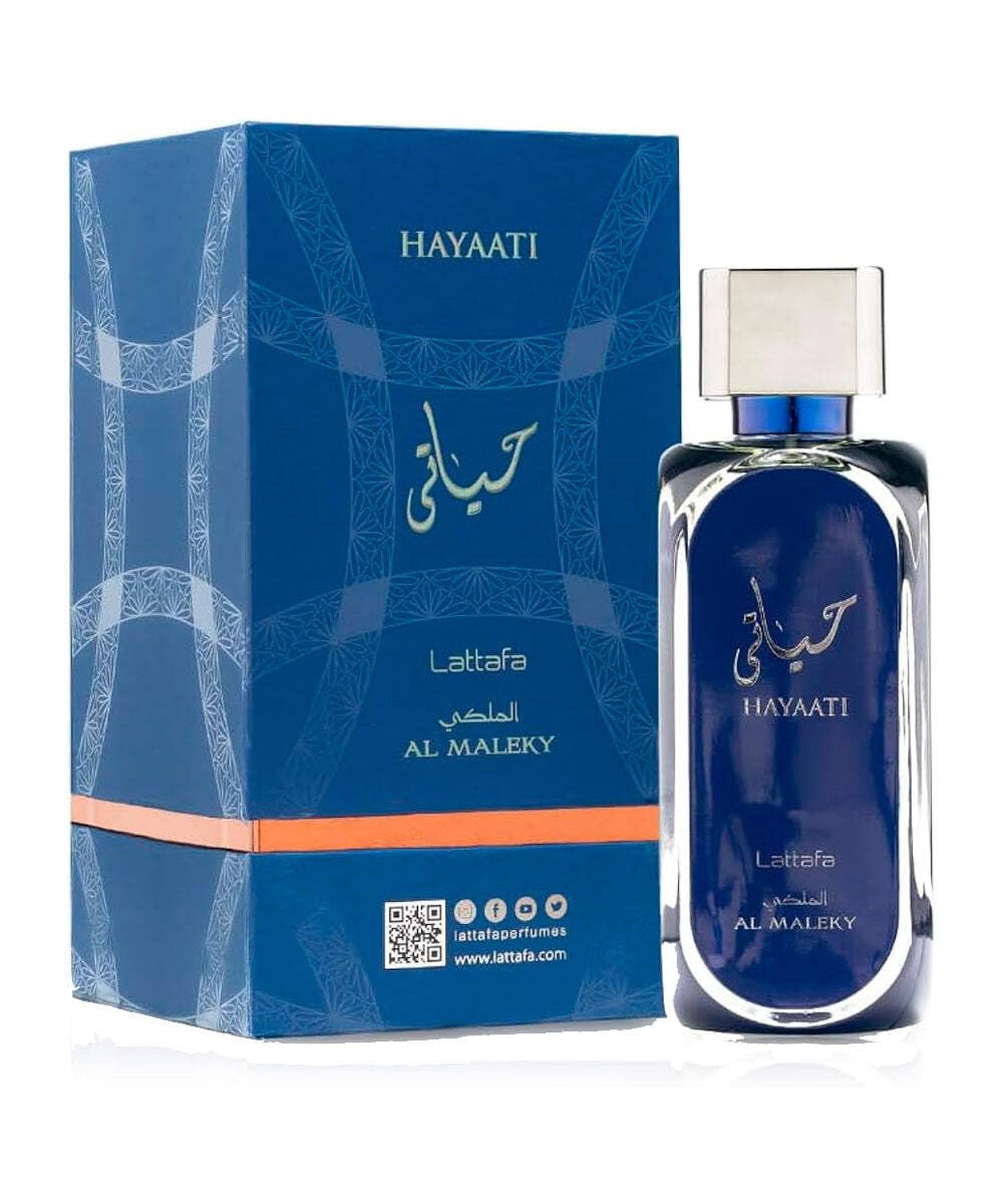 Lattafa Hayaati Al Maleky Eau de Parfum Spray for Men, 3.4 Ounce