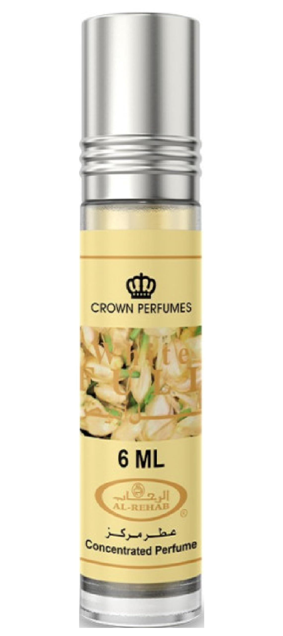 Al Rehab White Full Concentrated Perfume Rollerball, 0.20 Ounce / 6ml