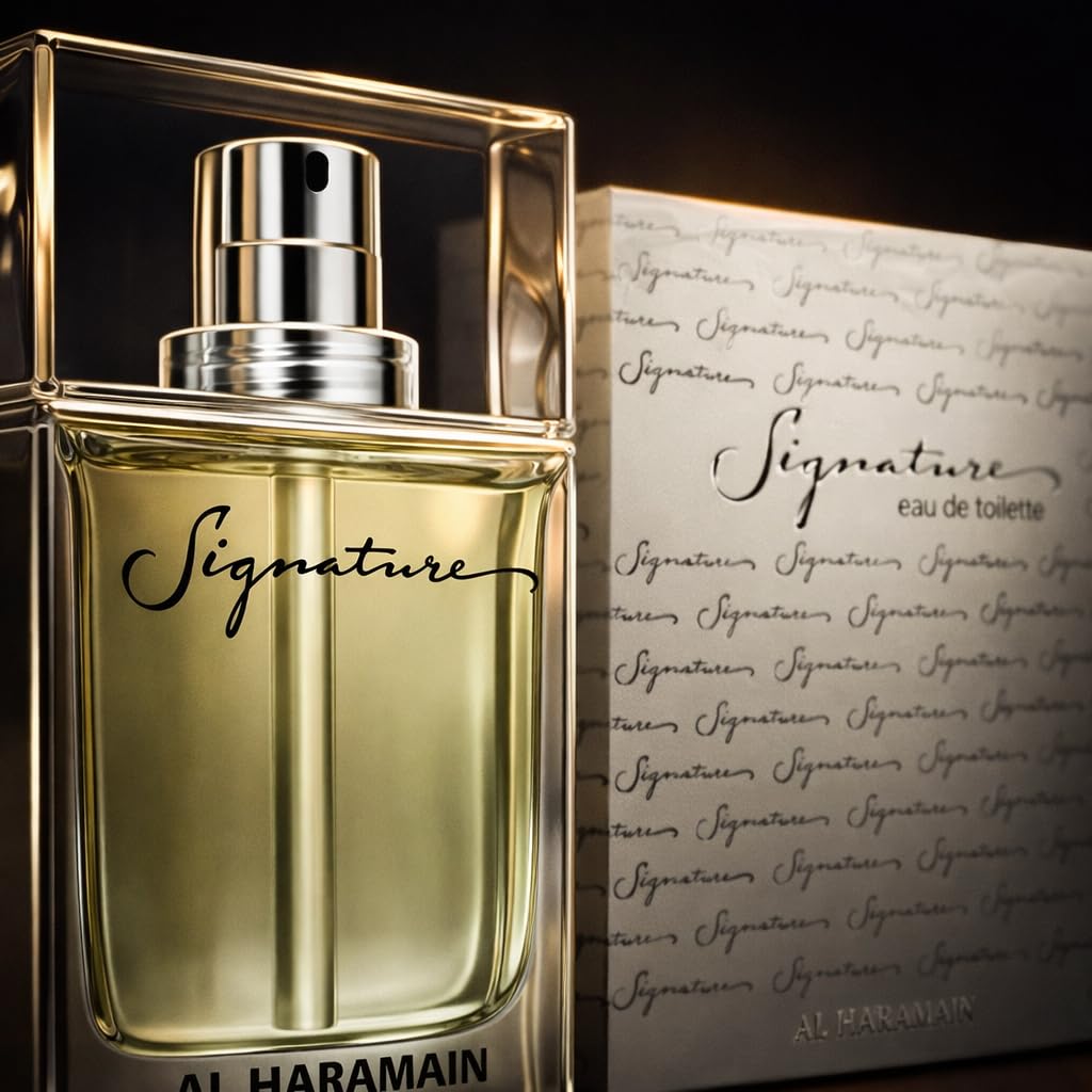 Al Haramain Signature - Arabian Perfume for Women and Men - Unisex Perfume - Long Lasting Perfume for Men and Women - Oriental Floral Scent - 3.3 oz
