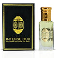 INTENSE OUD Attar Al Ishq Long Lasting Arabian Perfume Oils for Women 12ML (0.40 OZ) Fragrance Oil with Rose, Warm Amber & Bold Oud - Concentrated Perfume Oil & Valentines Day Gift With Black Box