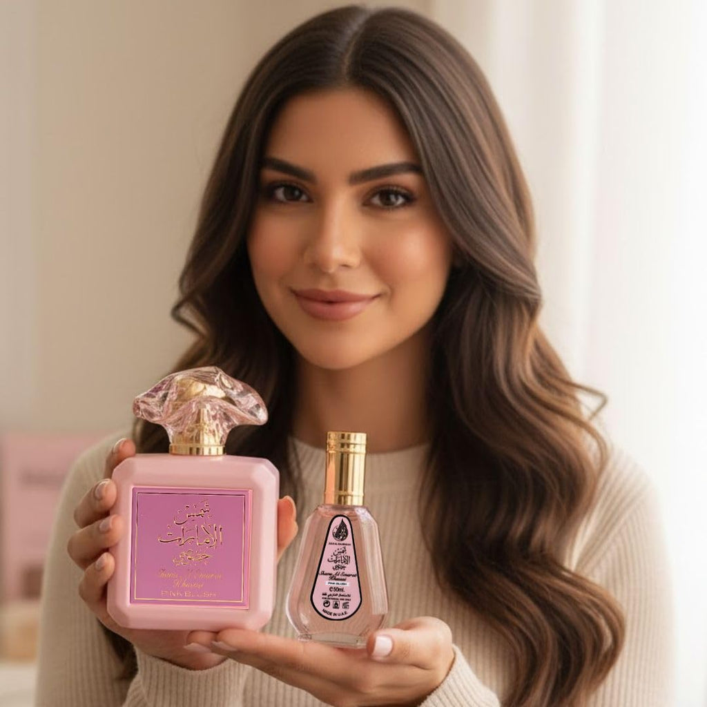 Ard Al Zaafaran Pink Blush Shams Al Emarat Khususi Eau de Parfum Sprays 50ml (1.7 oz) & 100ml (3.4 oz)