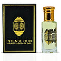 INTENSE OUD Woody Vanilla Long Lasting Arabian Perfume Oils for Women 12ML (0.40 OZ) Concentrated Perfume Oil with Sweet Vanilla, Soft Sandalwood & Rich Oud – Fragrance Oil in Black Gift Box