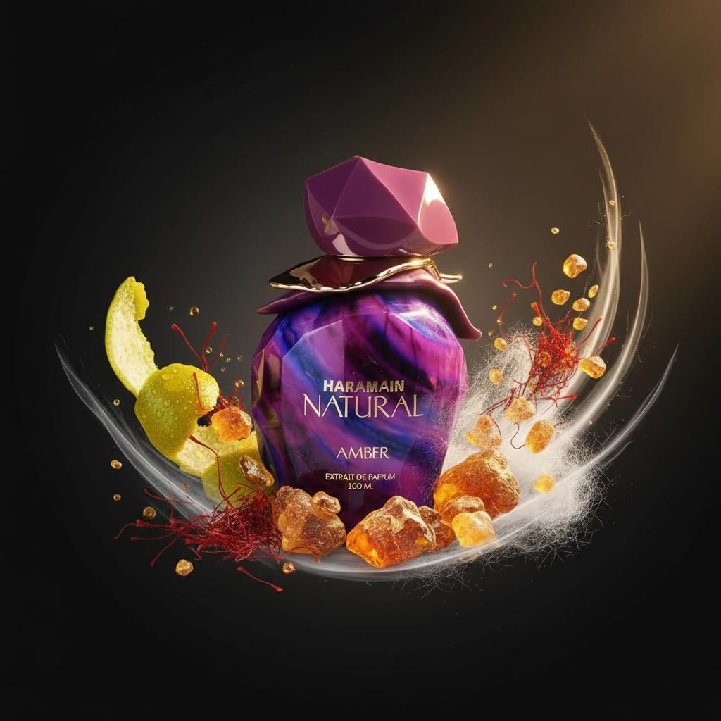 Natural Amber by Al Haramain for Unisex - 3.4 oz Extrait De Parfum Spray
