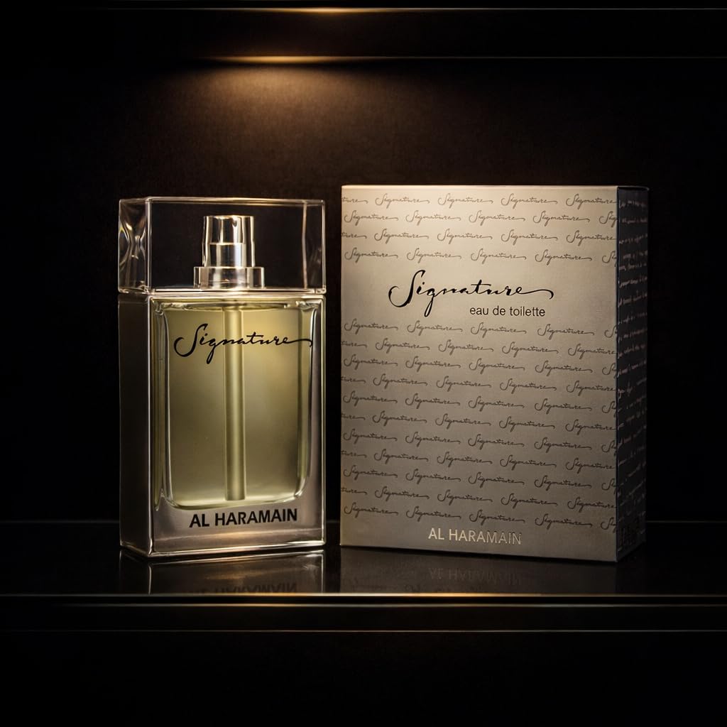 Al Haramain Signature - Arabian Perfume for Women and Men - Unisex Perfume - Long Lasting Perfume for Men and Women - Oriental Floral Scent - 3.3 oz