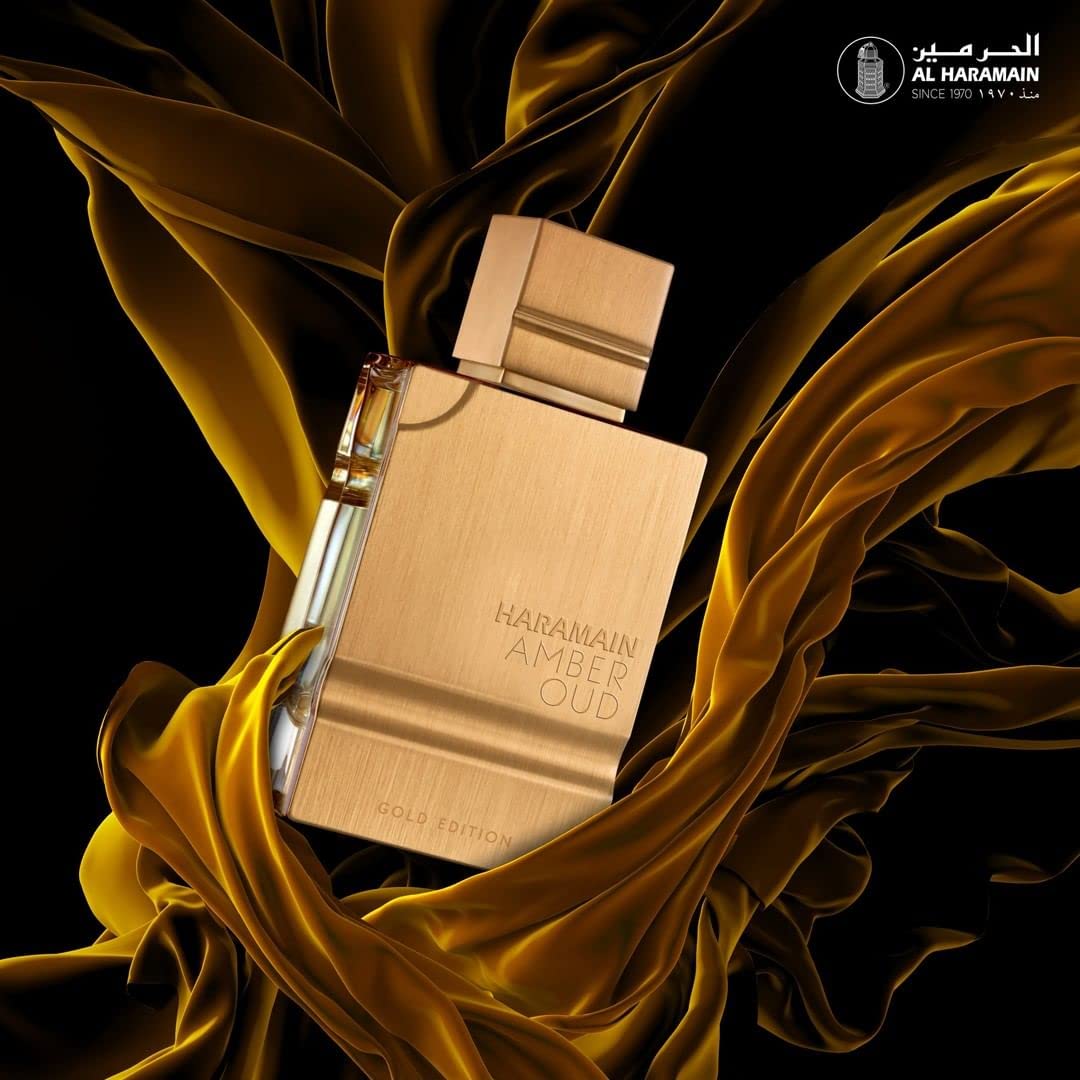 Lattafa Khamrah Eau de Parfum Spray 3.4 Ounce and Al Haramain Amber Oud Gold Edition Women's Eau de Parfum Spray 60ml Perfume Bundle