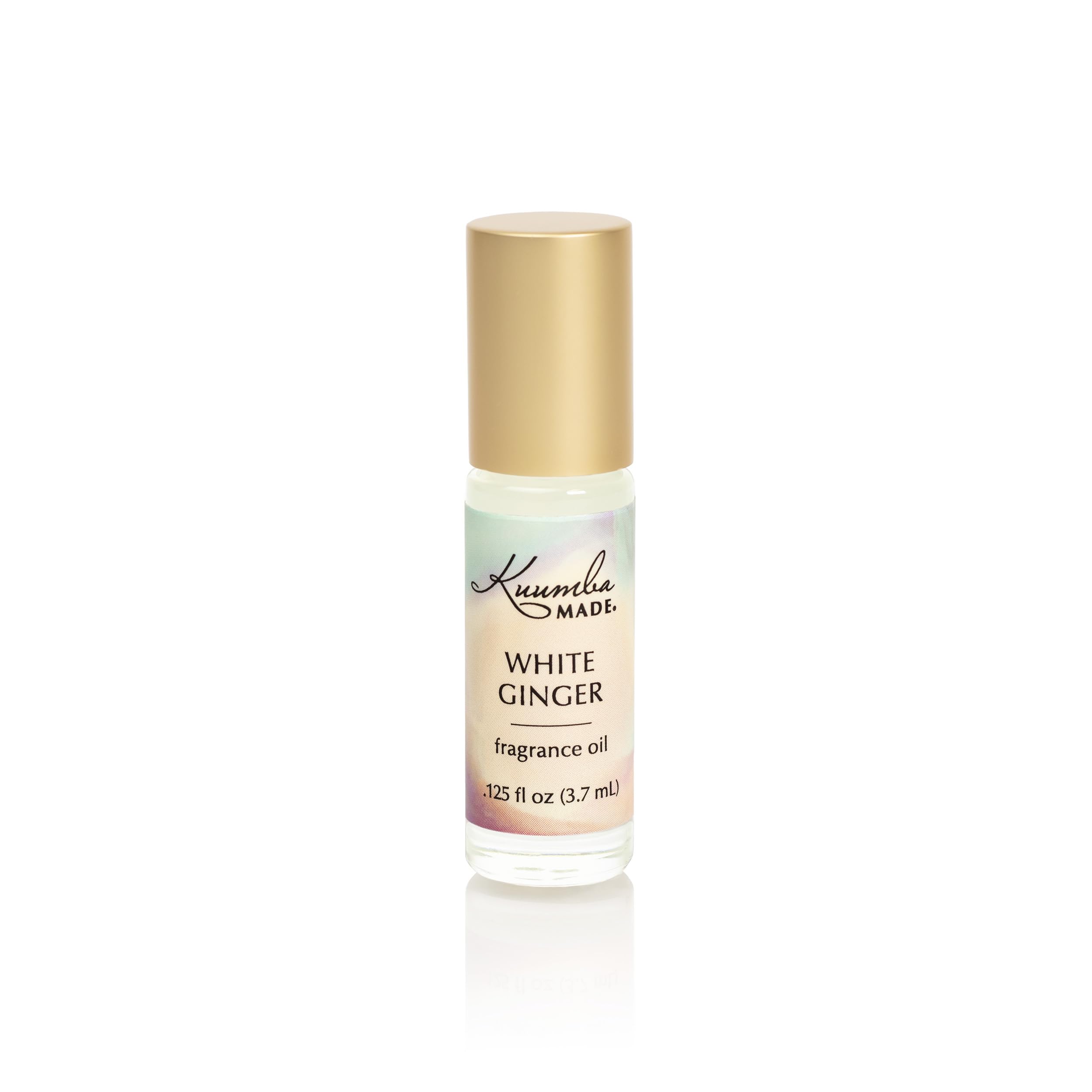 Kuumba Made White Ginger Fragrance Oil, Long-Lasting Small-Batch Perfume Roller, Vegan, Alcohol-Free, .125 Fl Oz