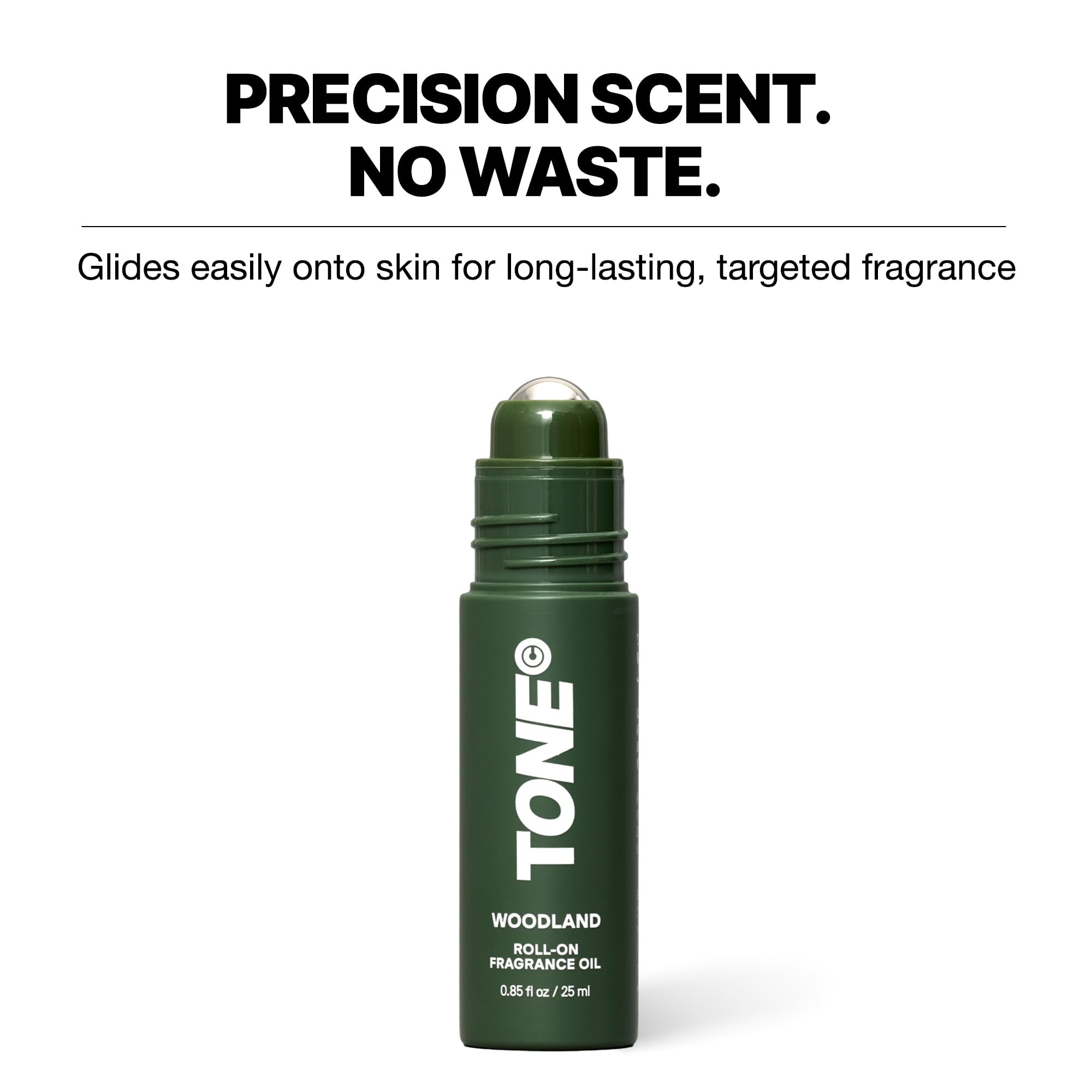 TONE Fragrance Oil - Woodland | Roll-on | Notes of Oud, Leather, and Sandalwood | Perfume Cologne Oil | Travel Size, 0.85 oz