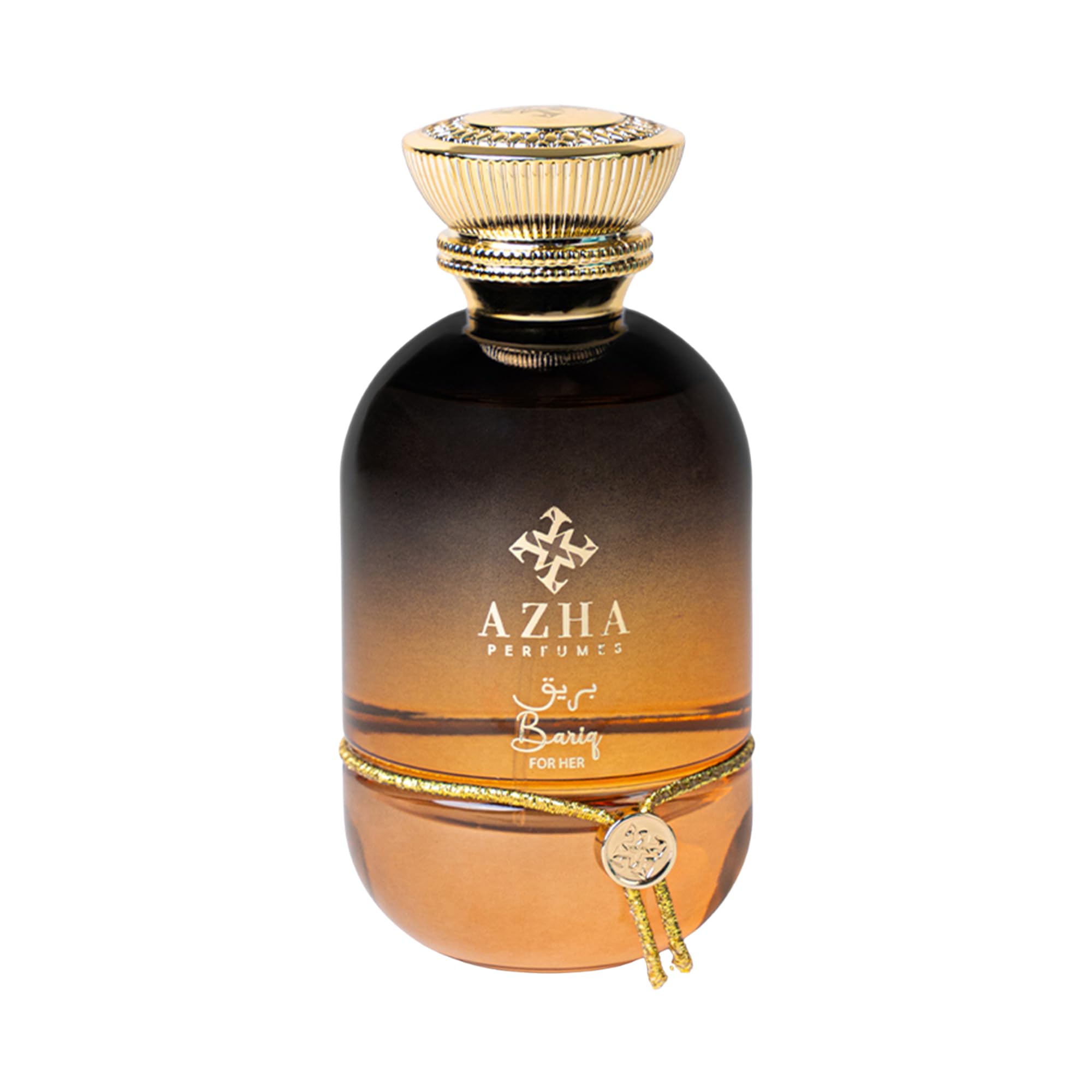 Azha Perfumes Essence Orbis Bariq Eau de Parfum for Women, 3.4 Fl Oz / 100 mL, Long Lasting Arabian Perfume Spray, Citrus Gourmand Vanilla Fragrance with Tangerine, Orange, Lemon, Luxury Scent