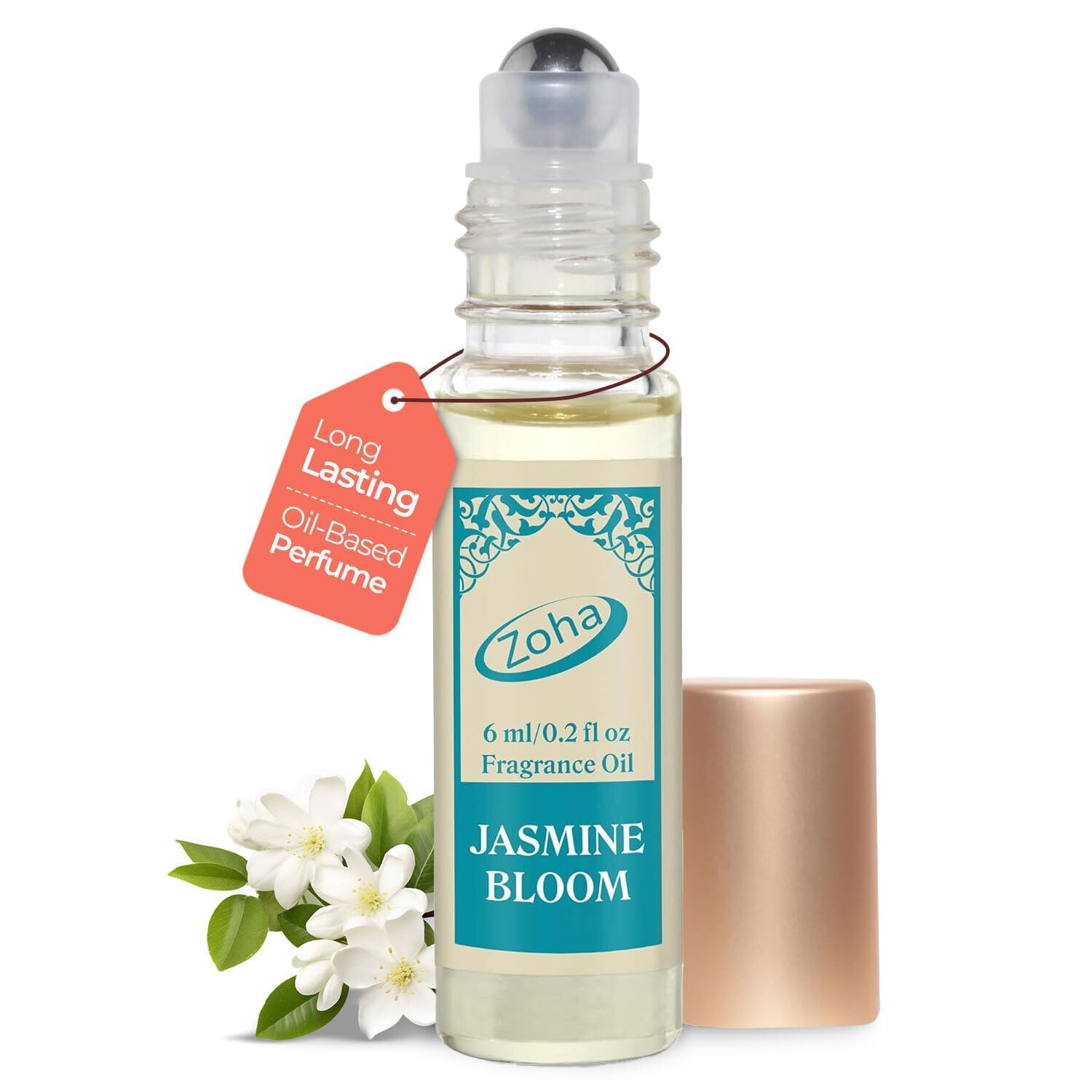 Jasmine Kiss – Zoha Alcohol-Free Perfume Roller 6ml