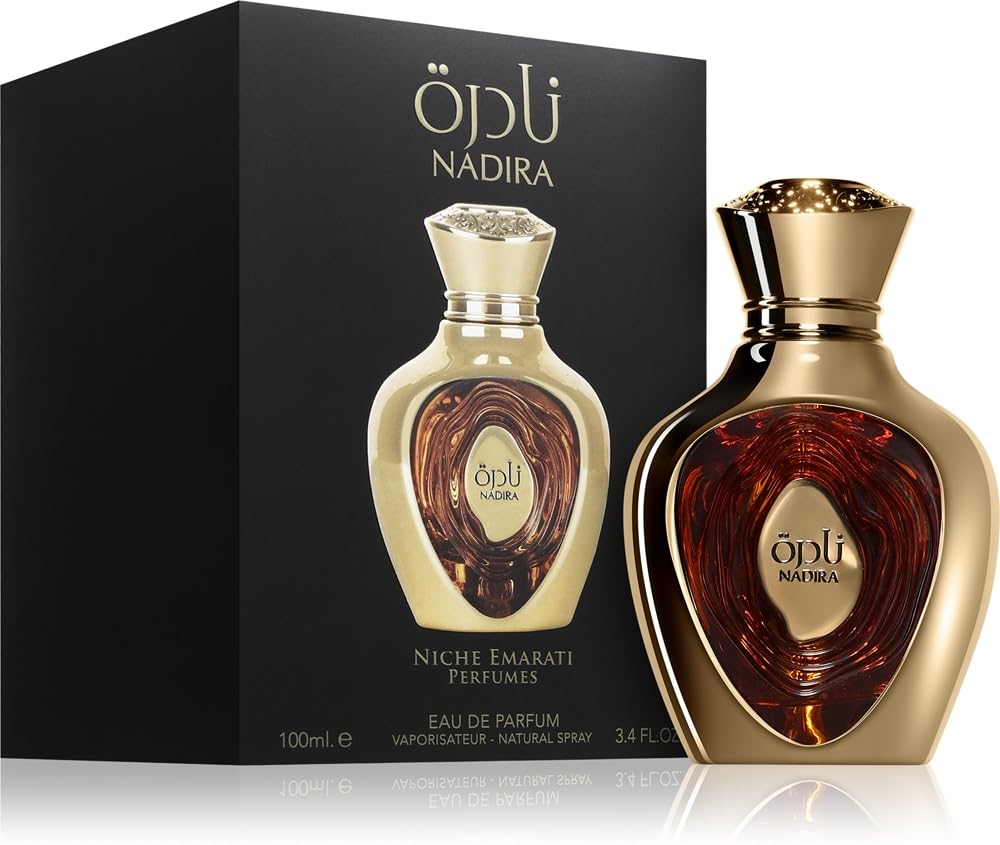 Lattafa Niche Emarati Nadira Eau de Parfum for Women - 100ml (3.4 oz) | Tropical Gourmand Perfume with Caramel, Milk & Juicy Fruits | Sweet, Creamy & Addictive | Long-Lasting Luxurious Fragrance