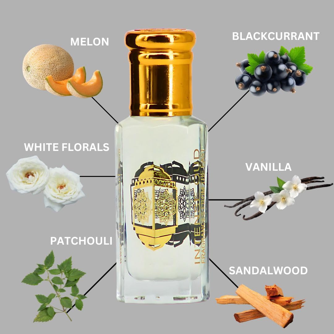 INTENSE OUD Tasfiq Long Lasting Arabian Perfume Oils for Women 12ML (0.40 OZ) Fragrance Oil With Fruity & Woody Notes – Concentrated Perfume Oil & Premium Valentines Day Gift With Black Box