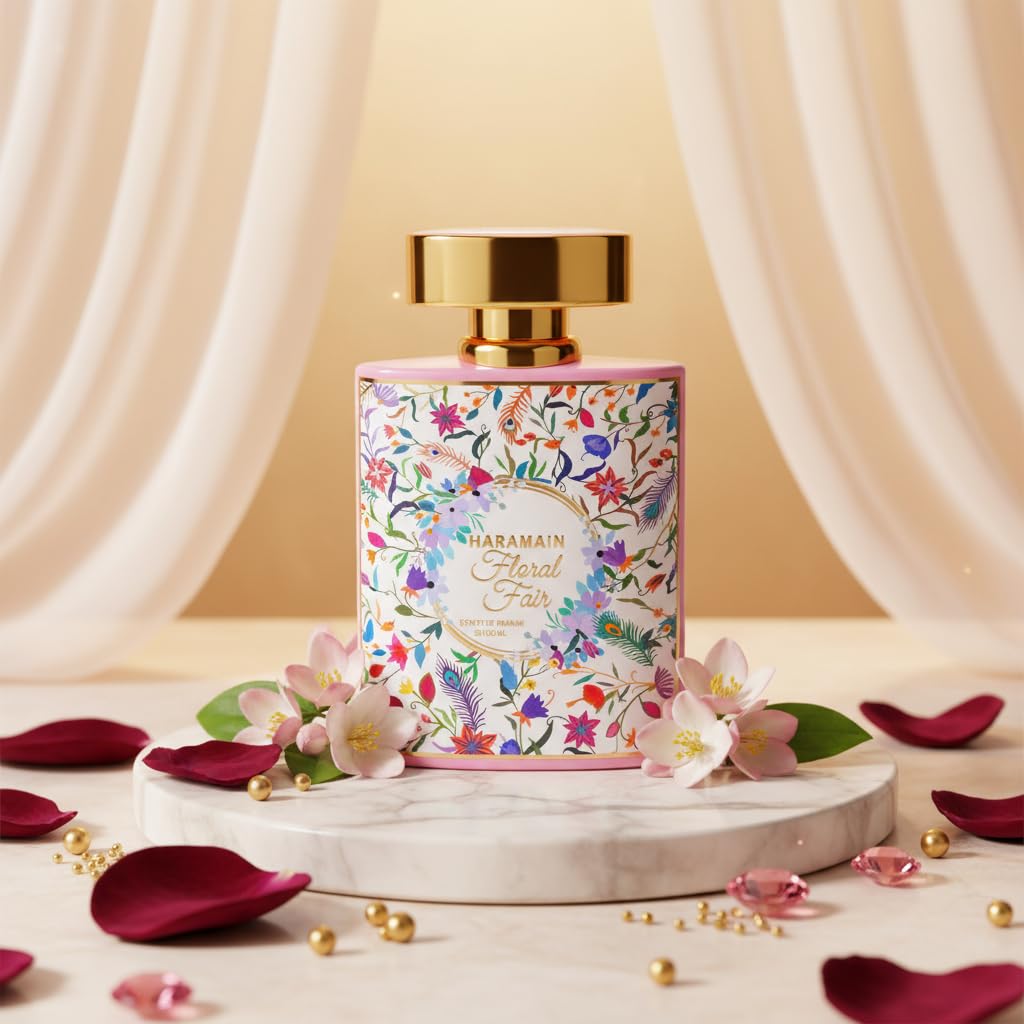 Al Haramain Floral Fair Extrait de Parfum Spray for Women, 3.4 Ounce