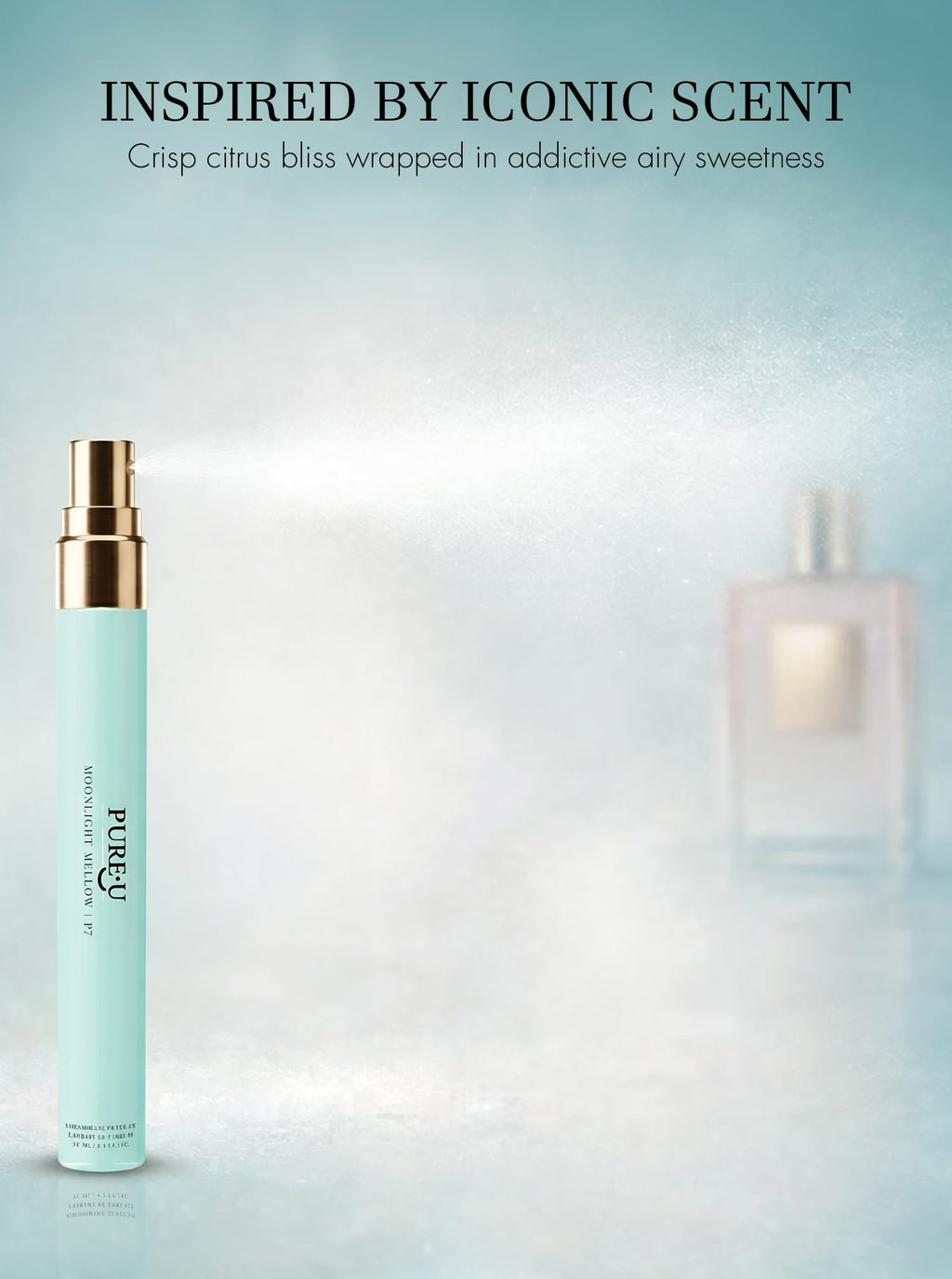 PUREU Pheromone Perfume for Women - Long Lasting Bright Orange Neroli & Sweet Marshmallow Scent, Extrait de Parfum Spray Oil, Travel Size Playful Party & Brunch Fragrance, 0.41 fl oz (12ml)