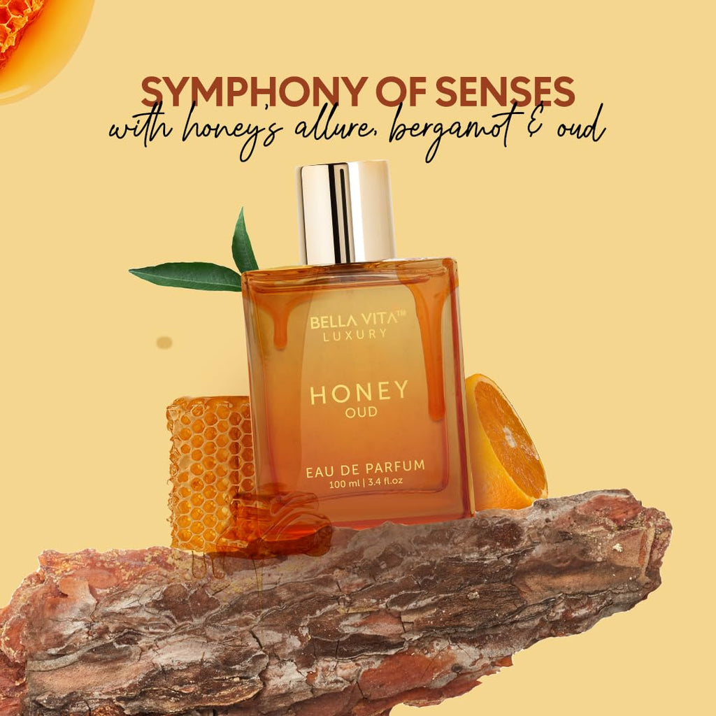The Sweet Spot by BellaVita Luxury | 2x100ml Perfumes | Honey Oud & Date Woman | Perfume for Men & Women | Long Lasting Fragrance | EDP