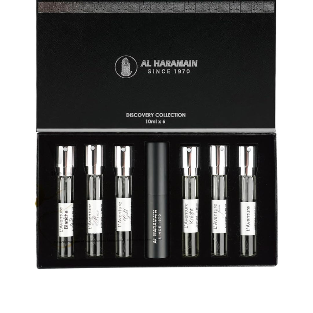 Discovery Collection - Laventure by Al Haramain for Unisex Adult - 6 Pc Mini Gift Set 0.33oz LAventure EDP Spray (Mini), Perfume Atomiser