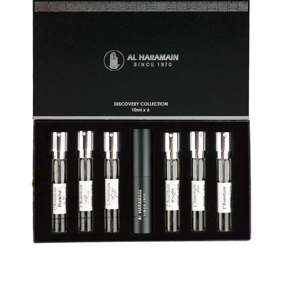 Discovery Collection - Laventure by Al Haramain for Unisex Adult - 6 Pc Mini Gift Set 0.33oz LAventure EDP Spray (Mini), Perfume Atomiser
