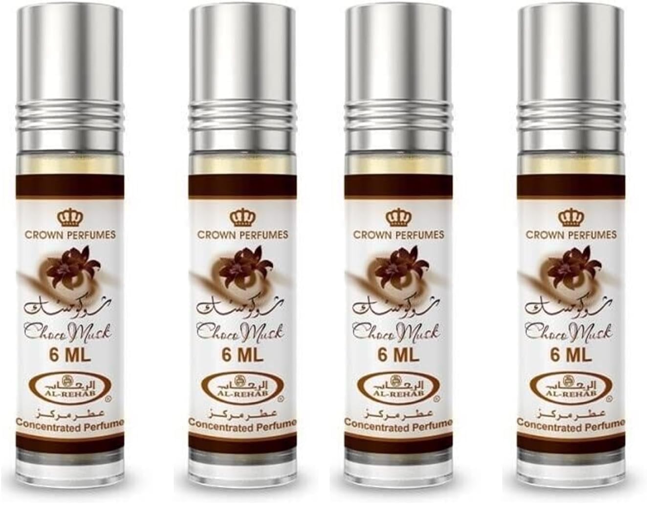 Choco Musk Quad – Al-Rehab Rollerball Pack of 4
