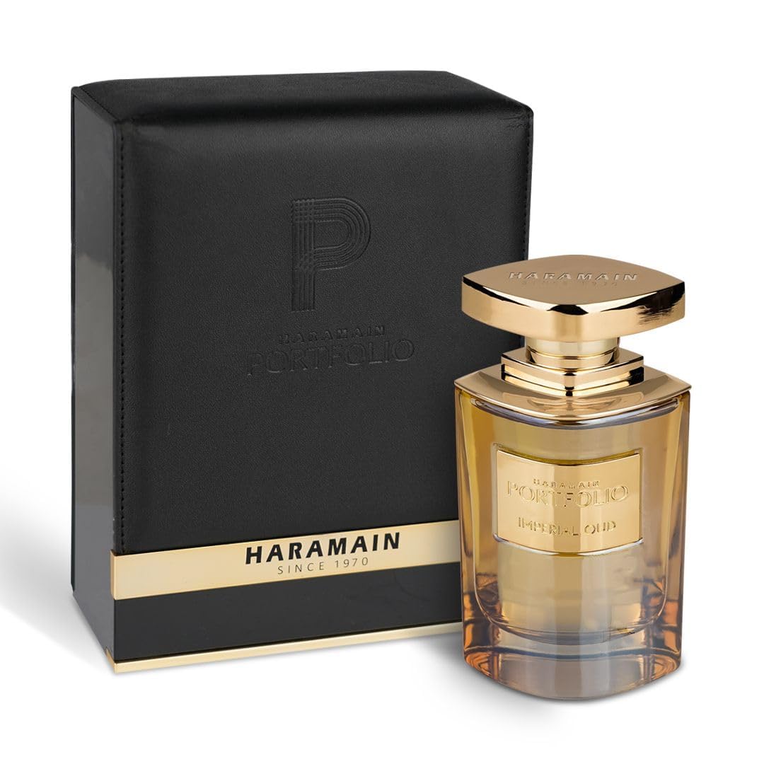 Al Haramain Portfolio Imperial Oud - Perfume for Women And Men - Amber Woody Fragrance of Sage, Patchouli, and Sandalwood - 2.5 oz EDP Spray