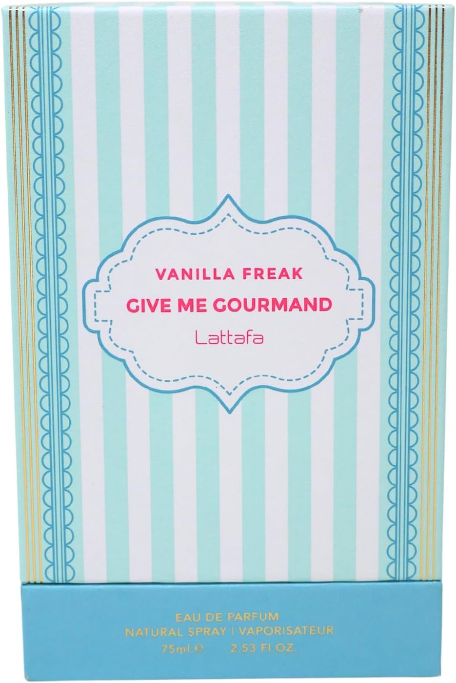 Lattafa Vanilla Freak Eau de Parfum, Give me Gourmand Collection, Unisex, Spray Form, 75ml, Vanilla Caramel Scent, Woody Notes, Long-lasting