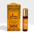 Ambari Attar Oil by Dukhni | Arabic perfume oils for men and women | 100% pure ittar roll on perfume, chandan, sandal, sandalwood oil | Eid, Ramadan Gifts, Non Alcoholic & Vegan Islamic Fragrances