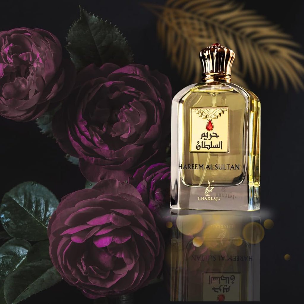 Khadlaj Hareem Al Sultan Gold – Floral, Spicy, Oud, Woody – Eau de Parfum Spray Long-Lasting Fragrance for Unisex, 2.5 Ounce / 75ml