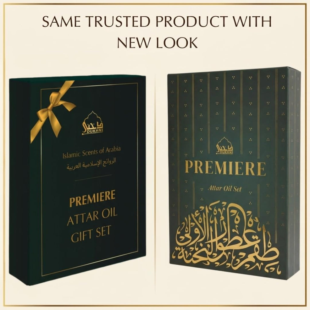 Dukhni Premiere Attar Oil Set | 6 Assorted Scents | Rollerball Perfume Oils for Men & Women | Unisex Perfume Sampler Set | Travel Size Clean Arabian Oud Fragrances | Gift Set, Non-Alcoholic & Vegan