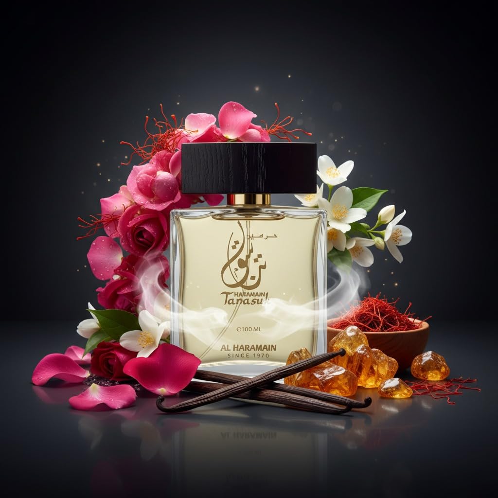 Al Haramain Tanasuk Extrait de Parfum Spray for Unisex, 3.4 Ounce