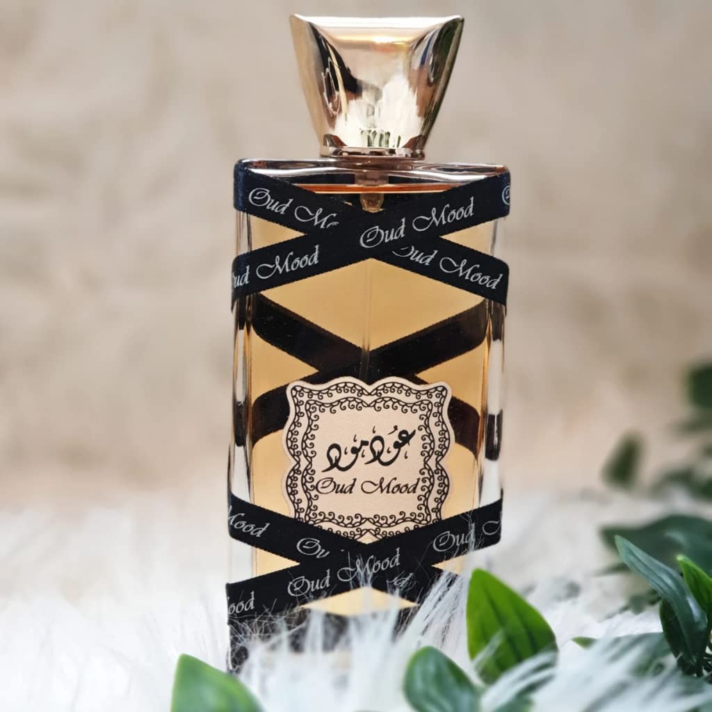 Lattafa Eau de Parfum, Unisex, 3.4 Ounce | Oud Mood | Pack of 2