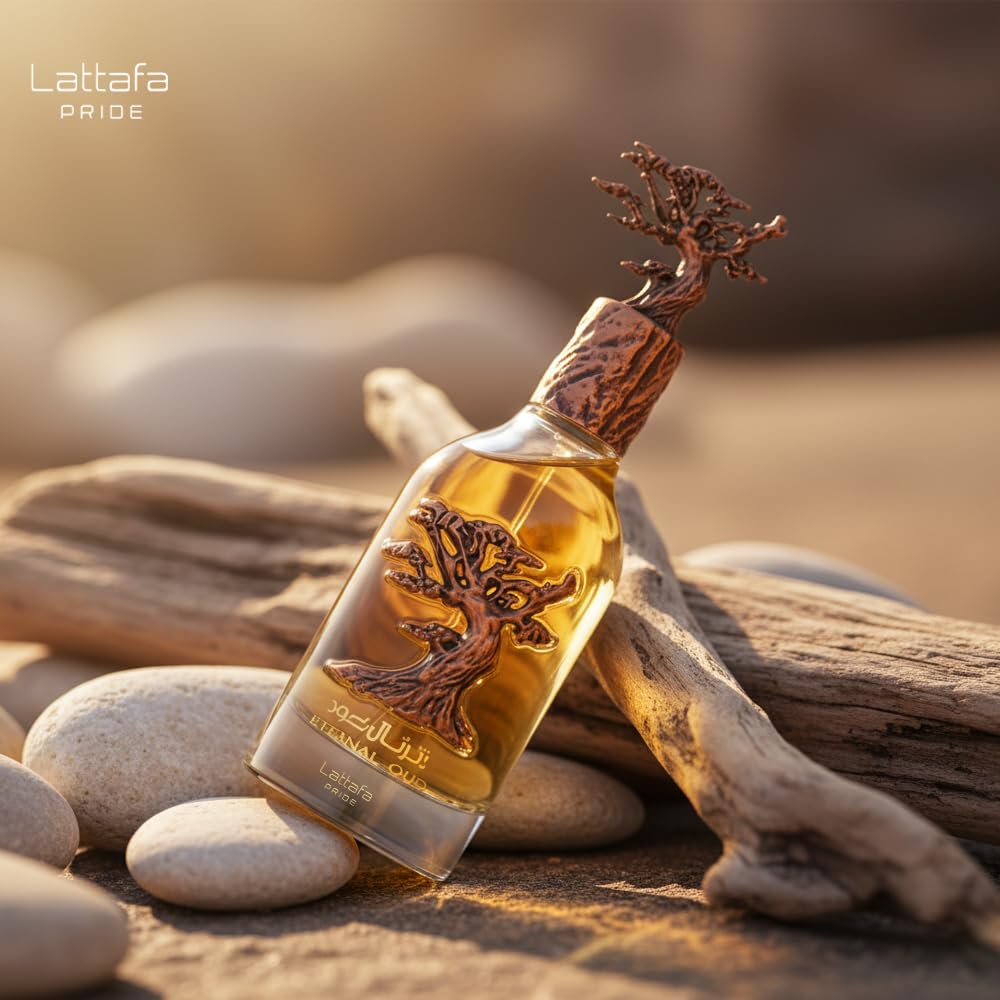 Lattafa Pride Eternal Oud for Unisex Eau de Parfum Spray, 3.4 Ounce