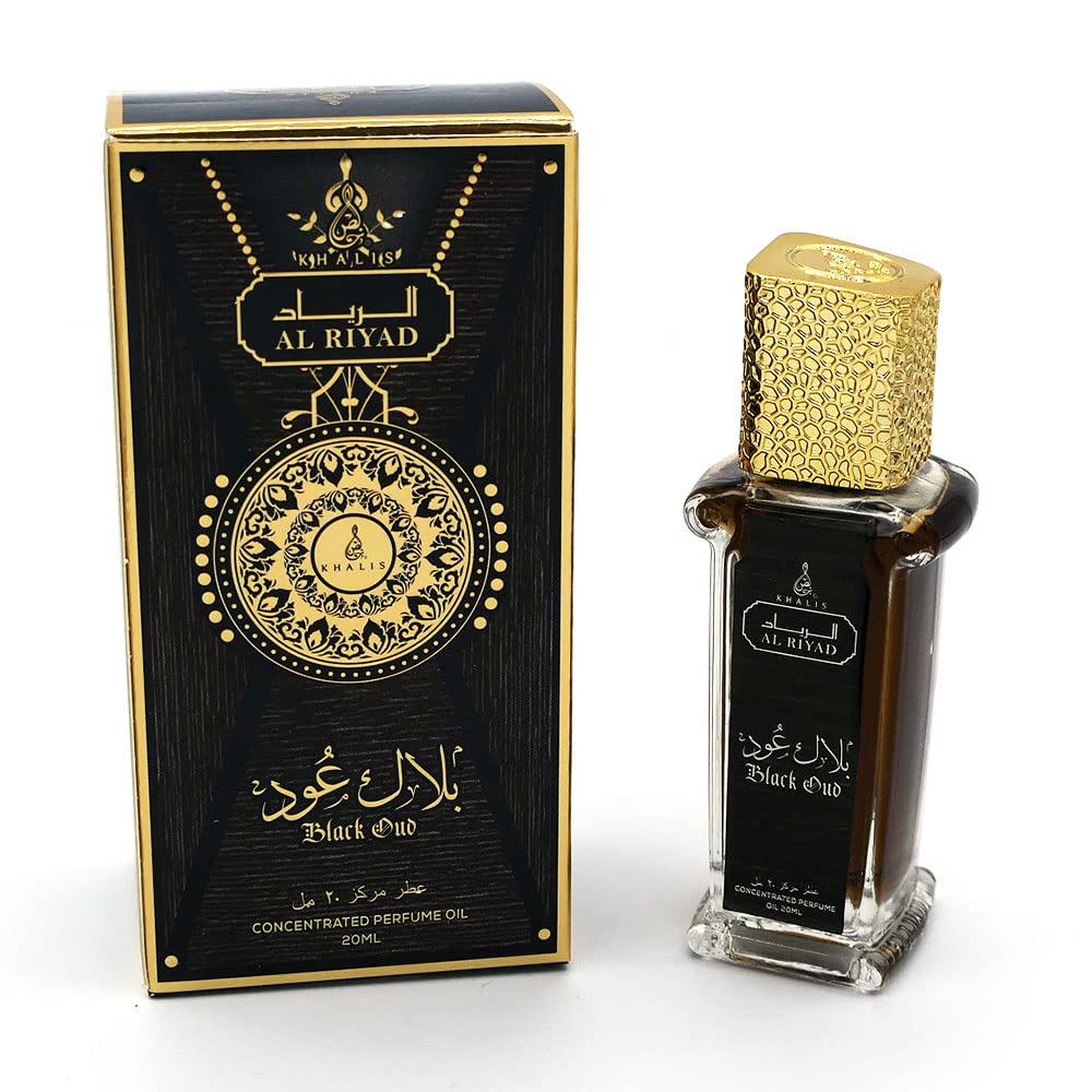 Maison d'Orient BLACK OUD 20 mL Perfume Roll On, Alcohol-Free Arabian Fragrance. AL RIYAD Perfumes Arabes de Hombre Original. Carry On Essentials & Purse Accessories