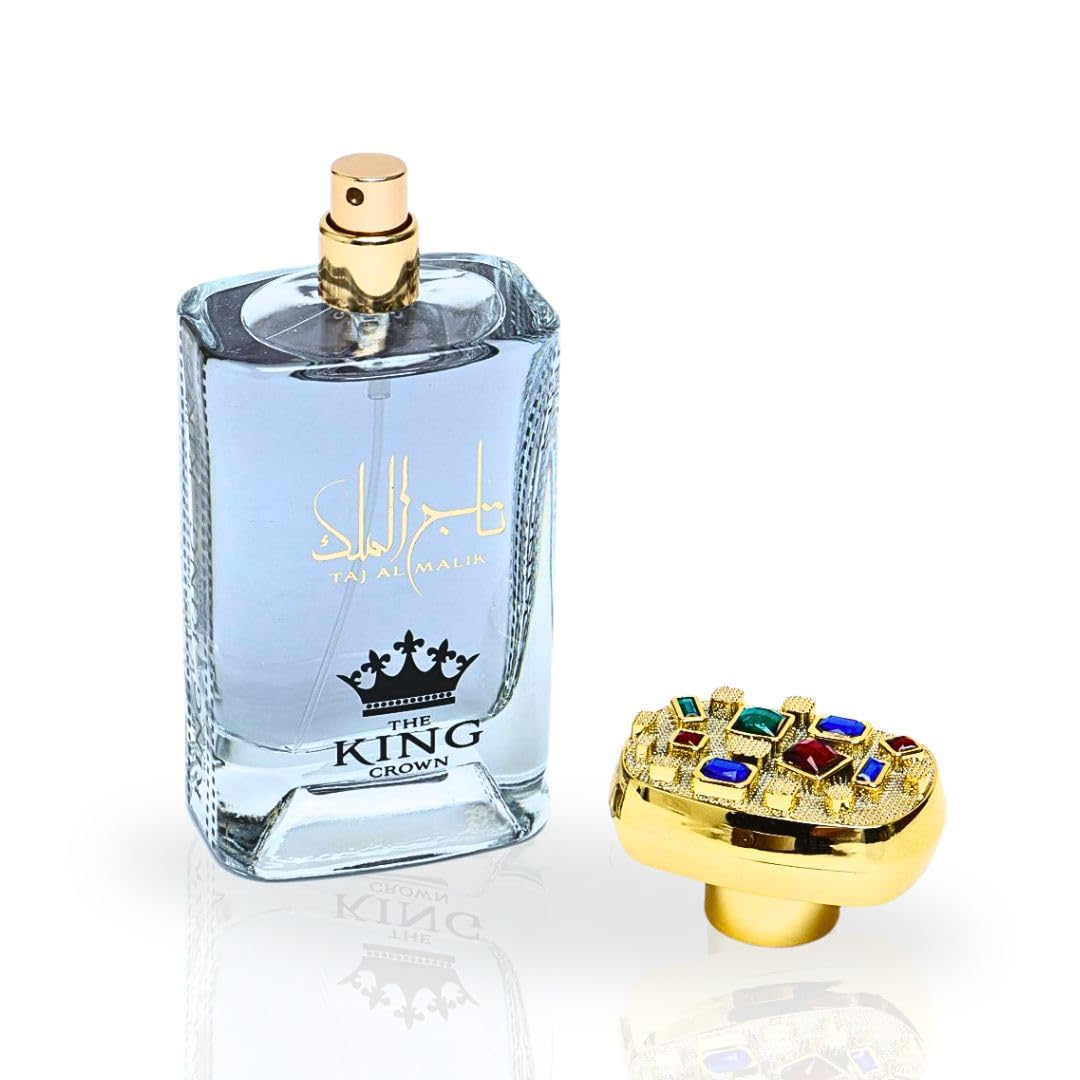 Ard Al Zaafaran Taj Al Malik Eau De Parfum Men Spray 100ML (3.4 OZ) Arabian Perfume for Men Luxurious & Captivating Fragrance Long Lasting Perfume For Men Experience The Warm Spicy & Floral Fragrance