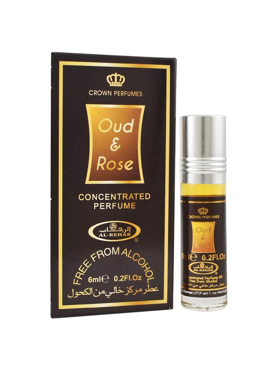 Oud & Rose Trio – Al Rehab Attar Oil 3-Pack 6ml