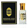 INTENSE OUD Khashab Al Sandal Long Lasting Arabian Perfume Oils for Women 12ML (0.40 OZ) Fragrance Oil with Cardamom, & Coconut Notes - Concentrated Perfume Oil & Valentines Day Gift With Black Box