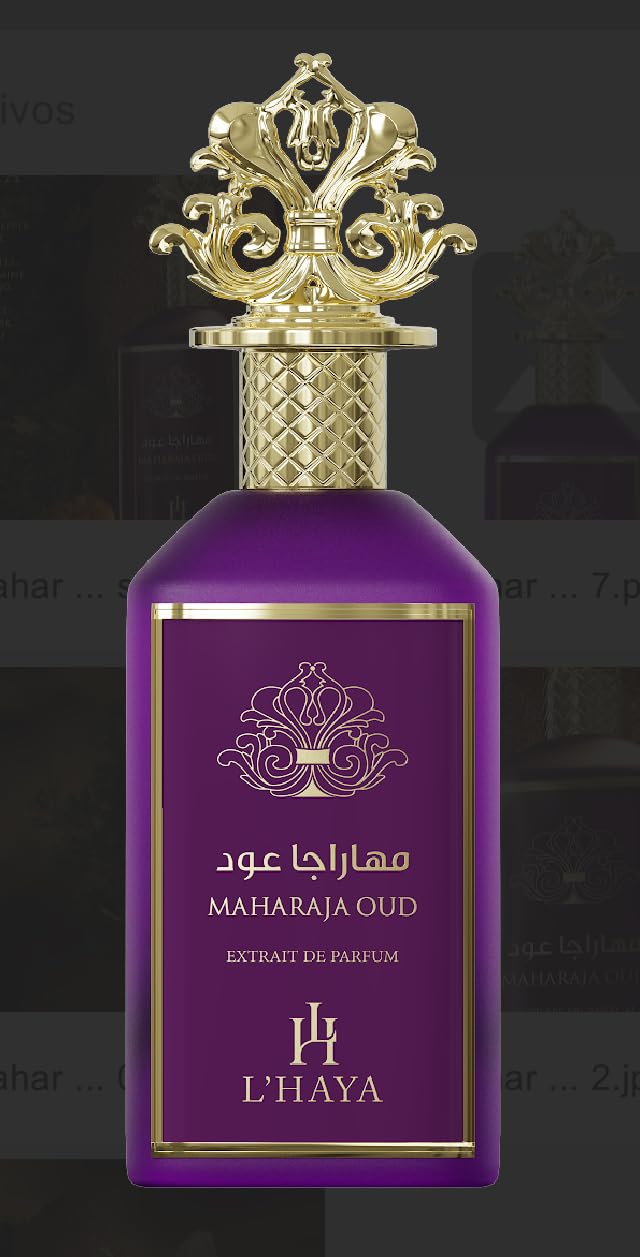L'HAYA Maharaja Oud Extrait de Parfum, 3.4 oz, Made in UAE