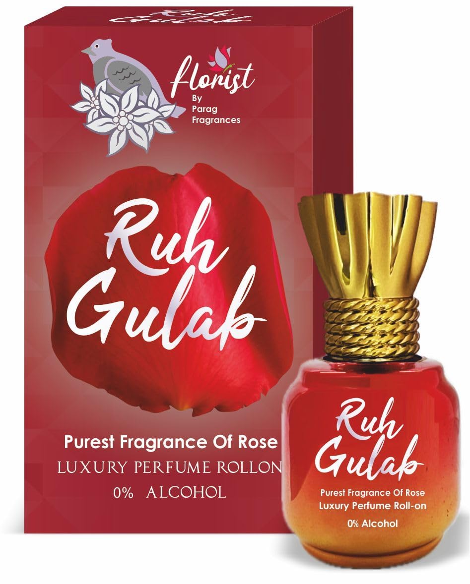 fragrances Ruh Gulab Attar 12Ml For Religious & Personal Use/Natural Alcohol Free Attar For Men And Women/Natural Gulab Attar, Liquid