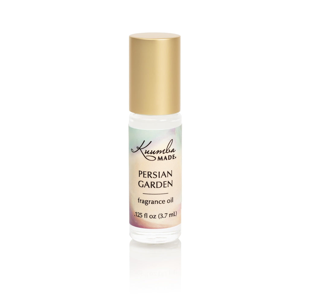 Kuumba Made Persian Garden Fragrance Oil, Long-Lasting Small-Batch Perfume Roller, Vegan, Alcohol-Free, .125 Fl Oz