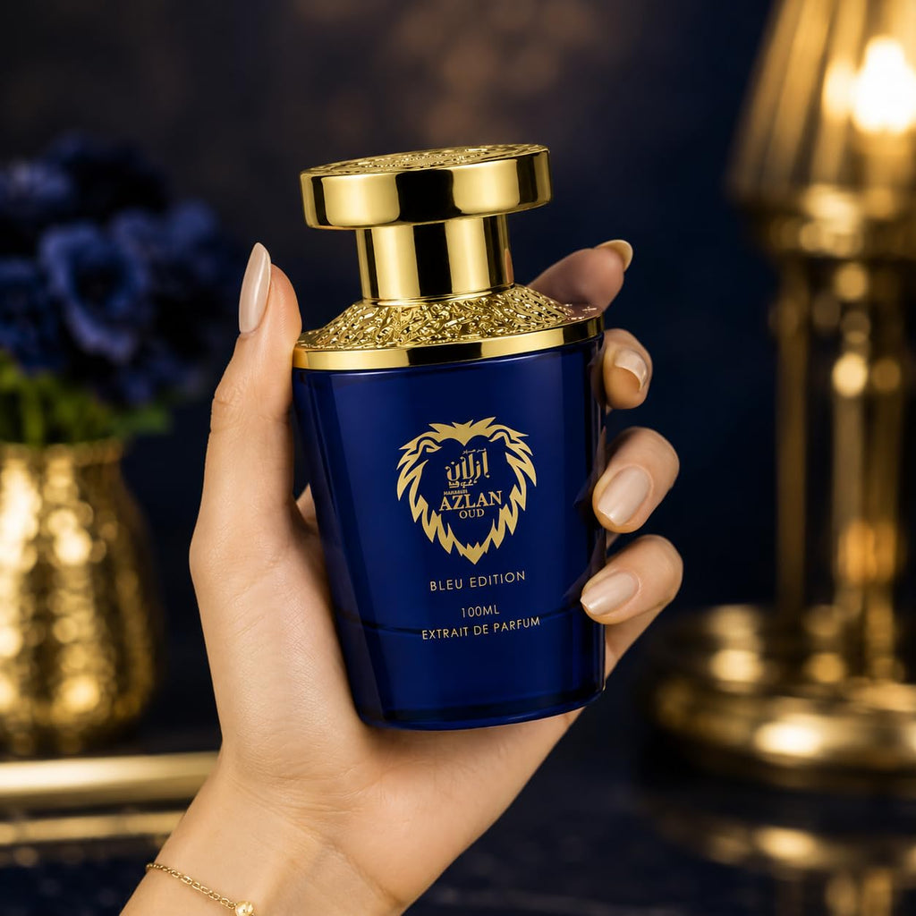 Al Haramain Azlan Oud Bleu Edition For Unisex Extrait De Parfum Spray, 3.4 Ounce