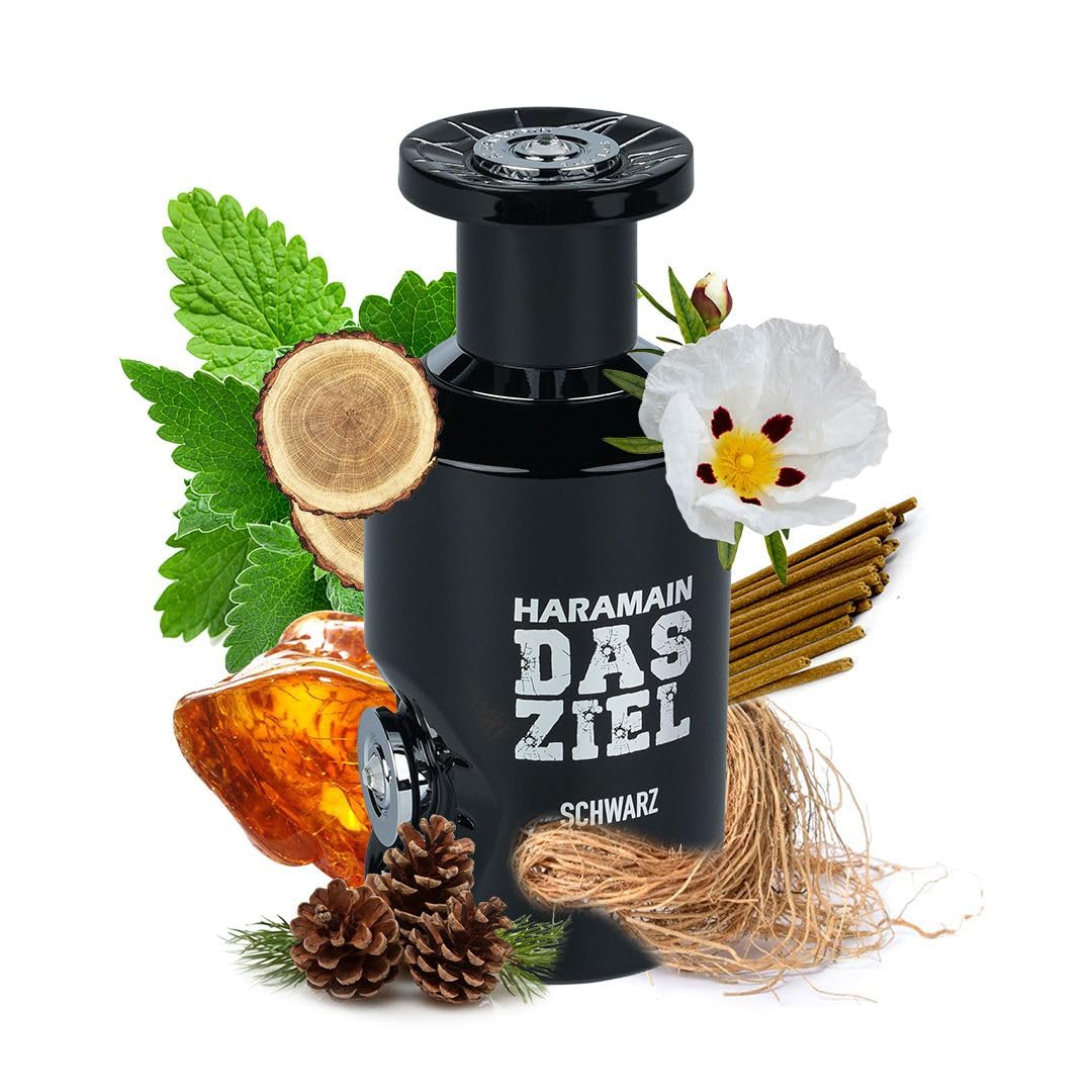 Al Haramain Das Ziel Glanz - Amber Perfume - Extrait De Parfum with Citrus, Jasmine, and Oak Moss - Long Lasting Perfume for Women and Men - 3.33 oz
