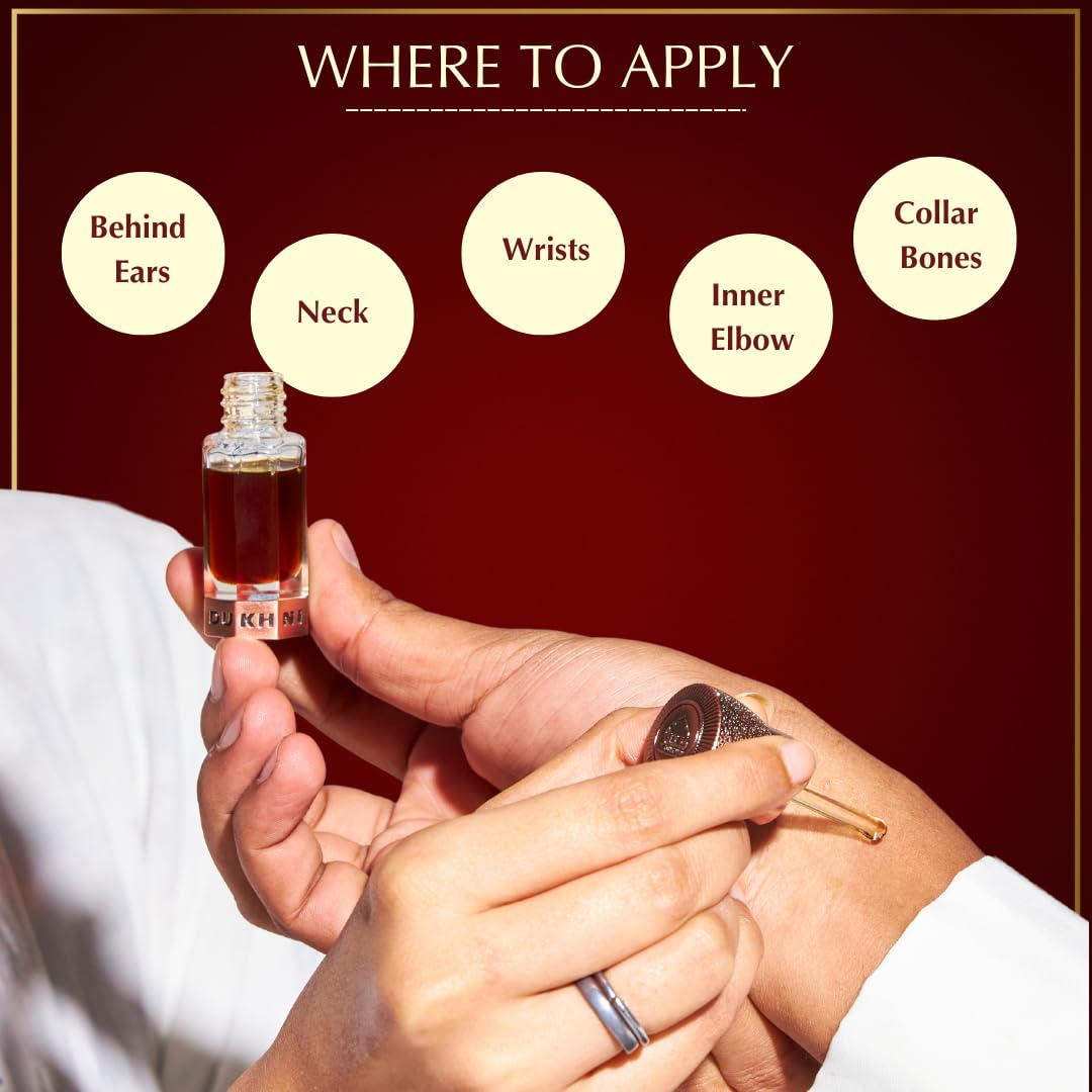 Dukhni Dehn Al Oud Attar For the Oud Connoisseur | Authentic Arabic Fragrance Oil | Special Luxury Ramadan & Eid gift | 1 bottle x 6ml | Arabian Perfume Oil