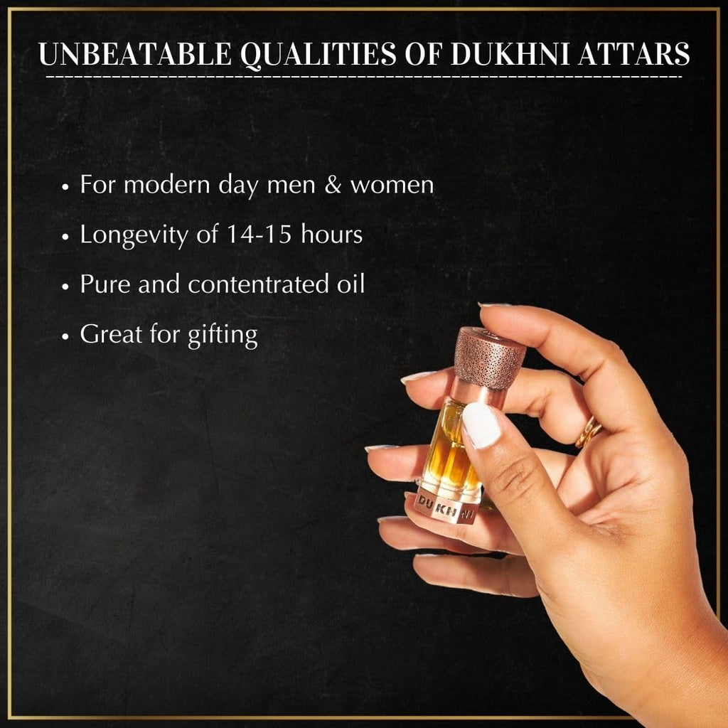 Dukhni Oud Swisseri & Dehn al Oud Attar 6ml Luxury Arabic Perfume Oil & 6ml Smokey Oudh Perfume Oil | Arabian perfume oil for men and women, pure arabic fragrances, Islamic & Eid gifts