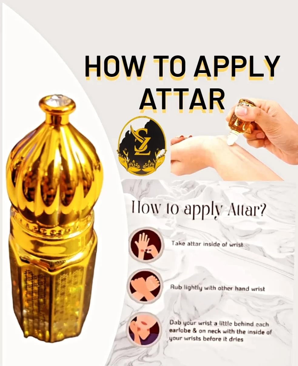 Generic Shaz Perfumers Arabian Rose Attar Suitable For Parties & Daily Uses 12ml