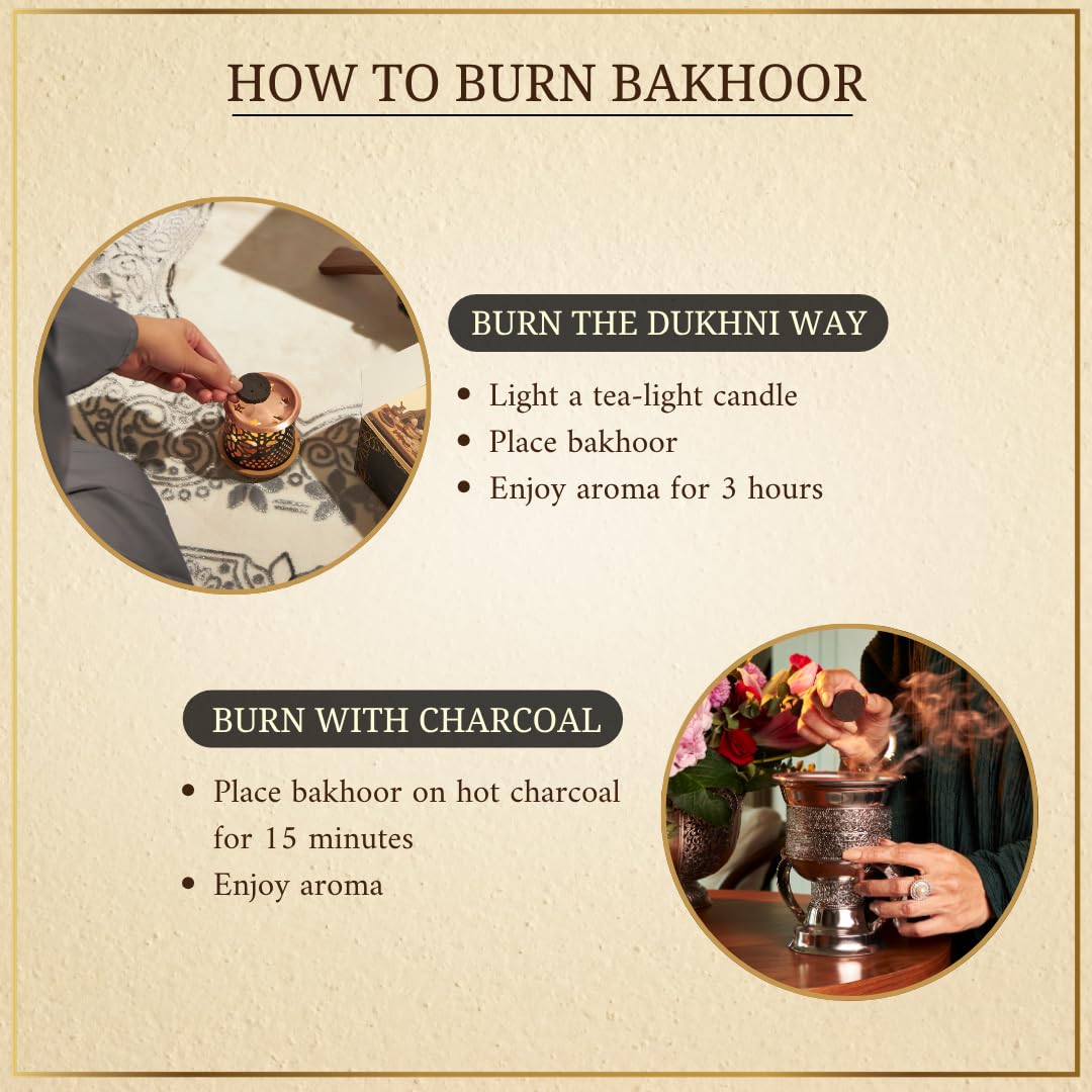 Maamoul Bakhoor Variety Box with Burner & Sandalia Attar by Dukhni | Arabic Incense & Sandalwood Fragrance Oil | Gift Sets | Luxurious Long-Lasting Assorted Scents | العطار العربي | دخني عود بخور