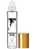 French Oud Pure Perfume Oil, 6ml Glass Bottle with Gold Cap, Leak Proof, Refillable, Reusable, Multipurpose Fragrance for Men, Women