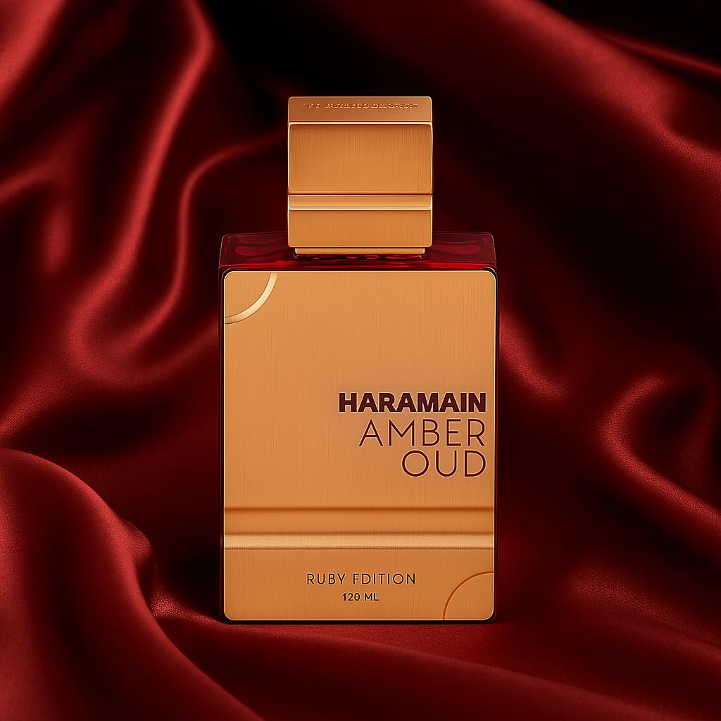 Al Haramain Amber Oud Ruby Edition - Arabian Perfume for Women and Men - Unisex Amber Perfume - Long Lasting Perfume for Men and Women - 4 oz